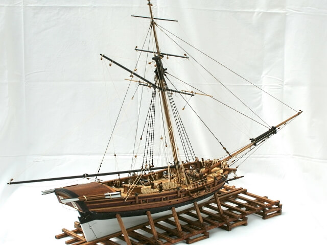 Bermuda sloop XVII. century, model ship