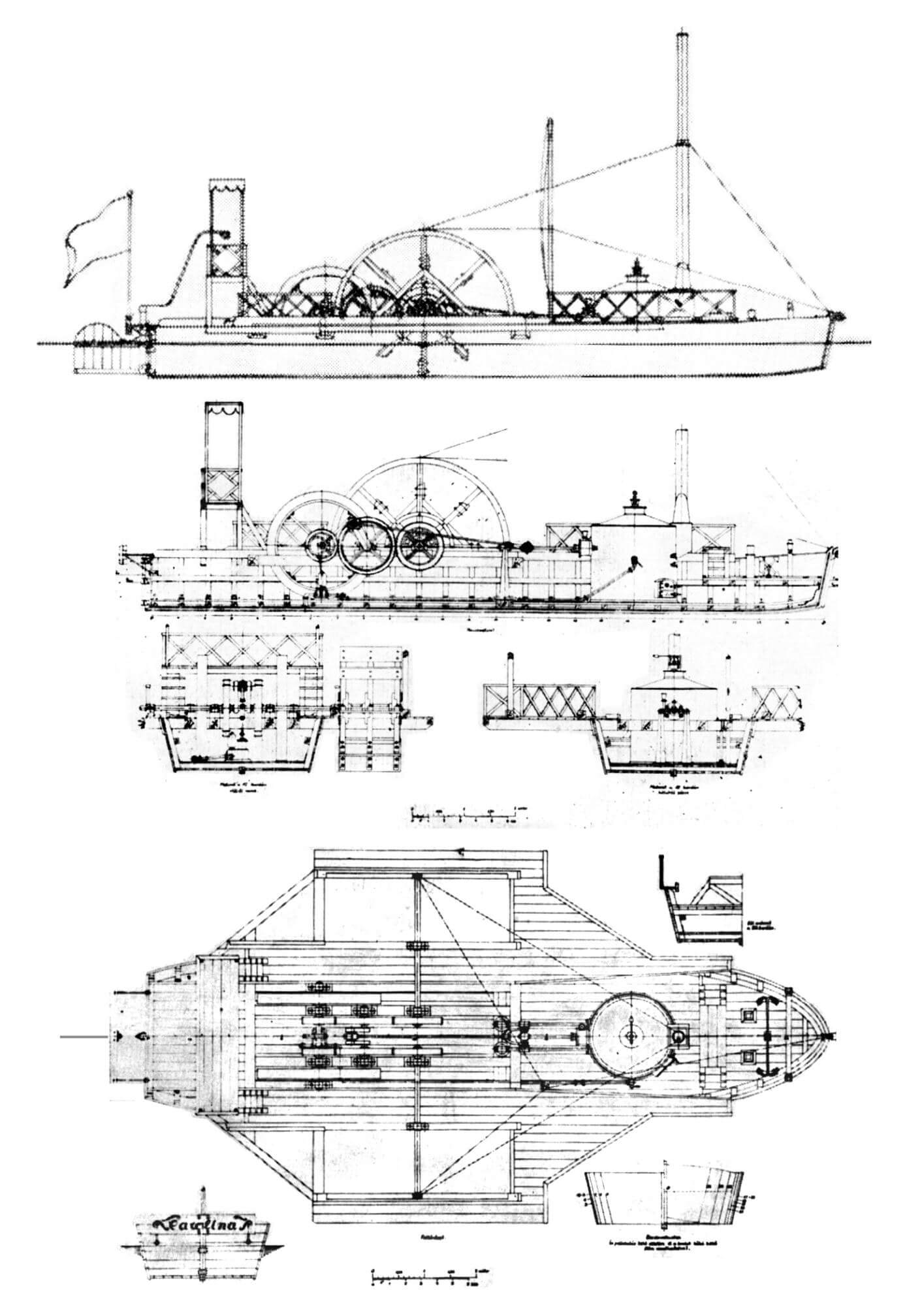 Carolina steam boat 1817