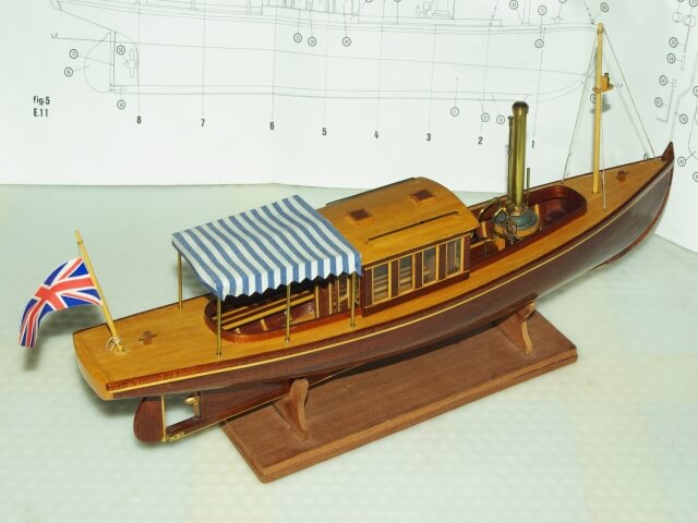 Elidir steam boat, model ship