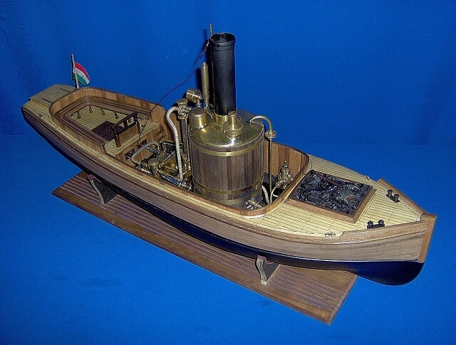 Syren steamboat, model ship